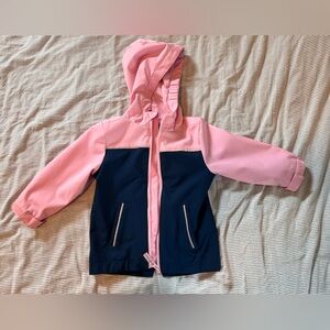 Pink and Black Hooded Jacket
